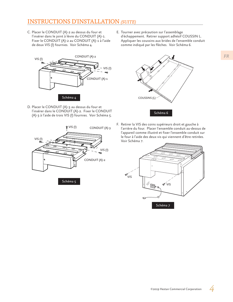 Instructions d'installation, Suite) | Hestan 24 Inch Countertop Convection Microwave Oven Installation Manual User Manual | Page 13 / 16