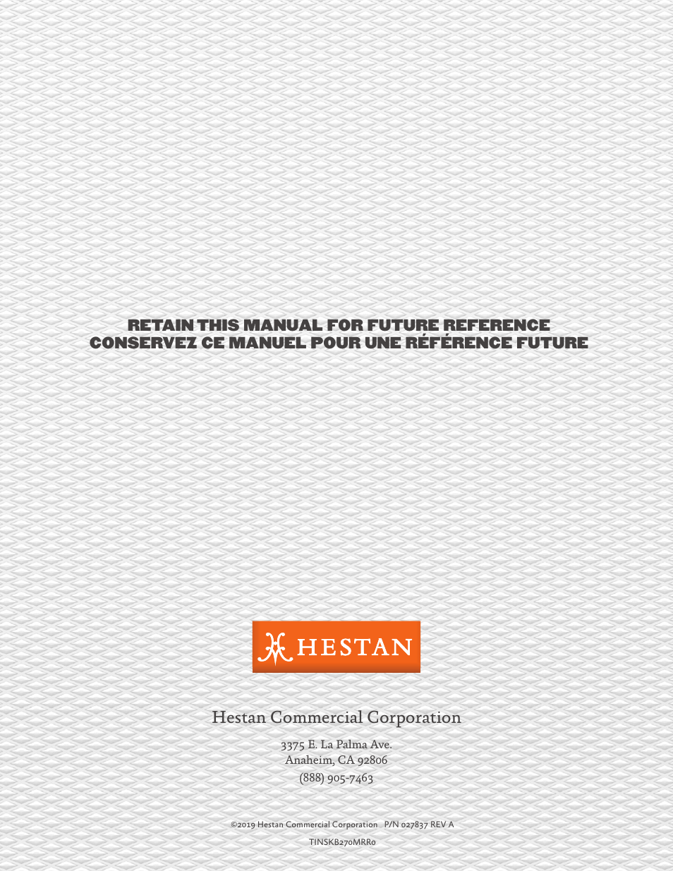 Hestan commercial corporation | Hestan 24 Inch Countertop Convection Microwave Oven Installation Manual User Manual | Page 16 / 16
