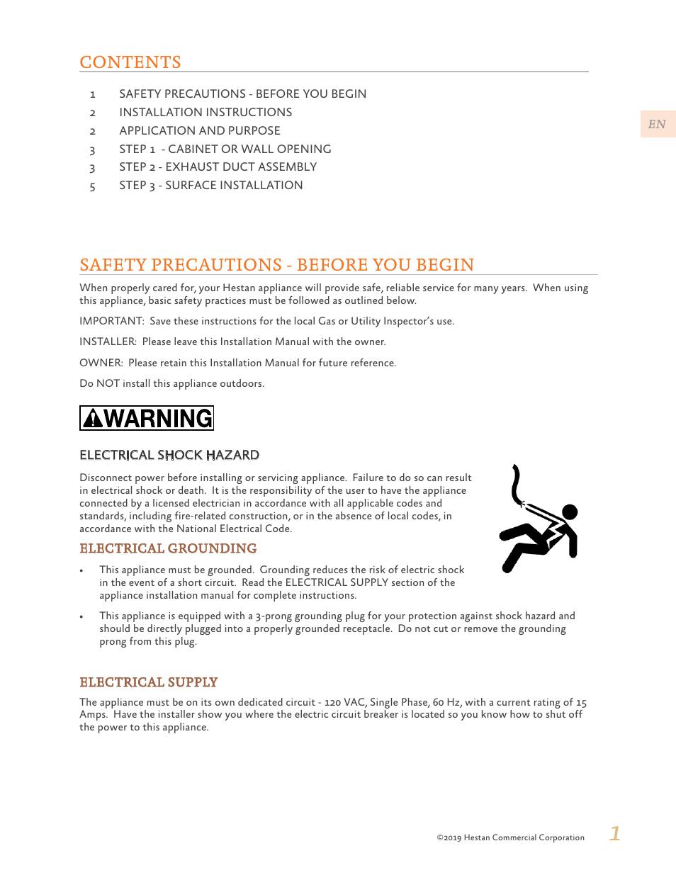 Hestan 24 Inch Countertop Convection Microwave Oven Installation Manual User Manual | Page 3 / 16
