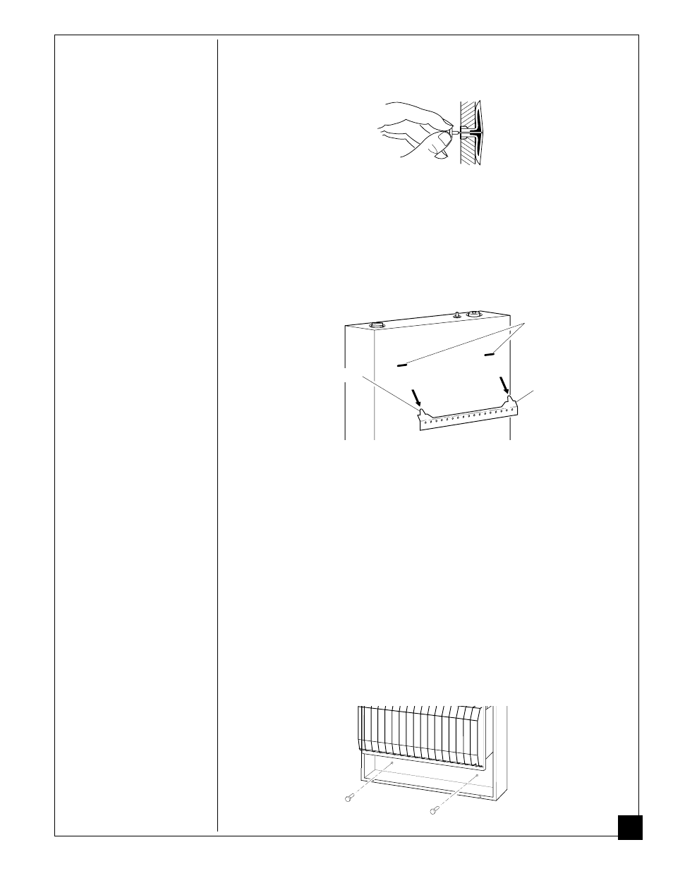 Installing to wall | Desa VP1600C User Manual | Page 13 / 40