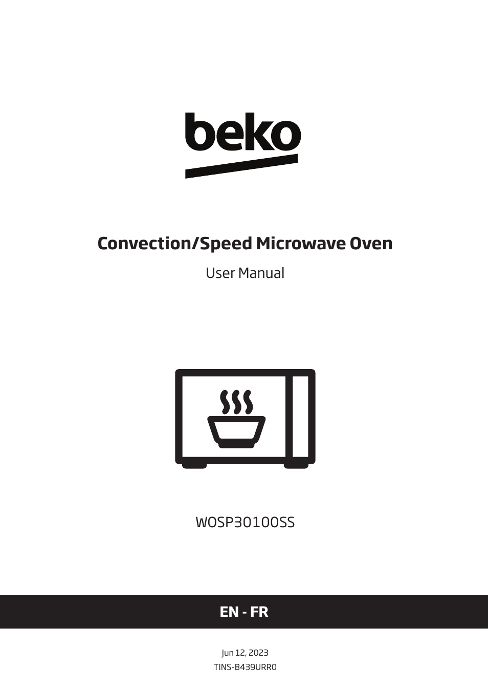 Beko 1.6 cu. ft. Built-in Microwave Oven Owners Guide User Manual | 52 pages
