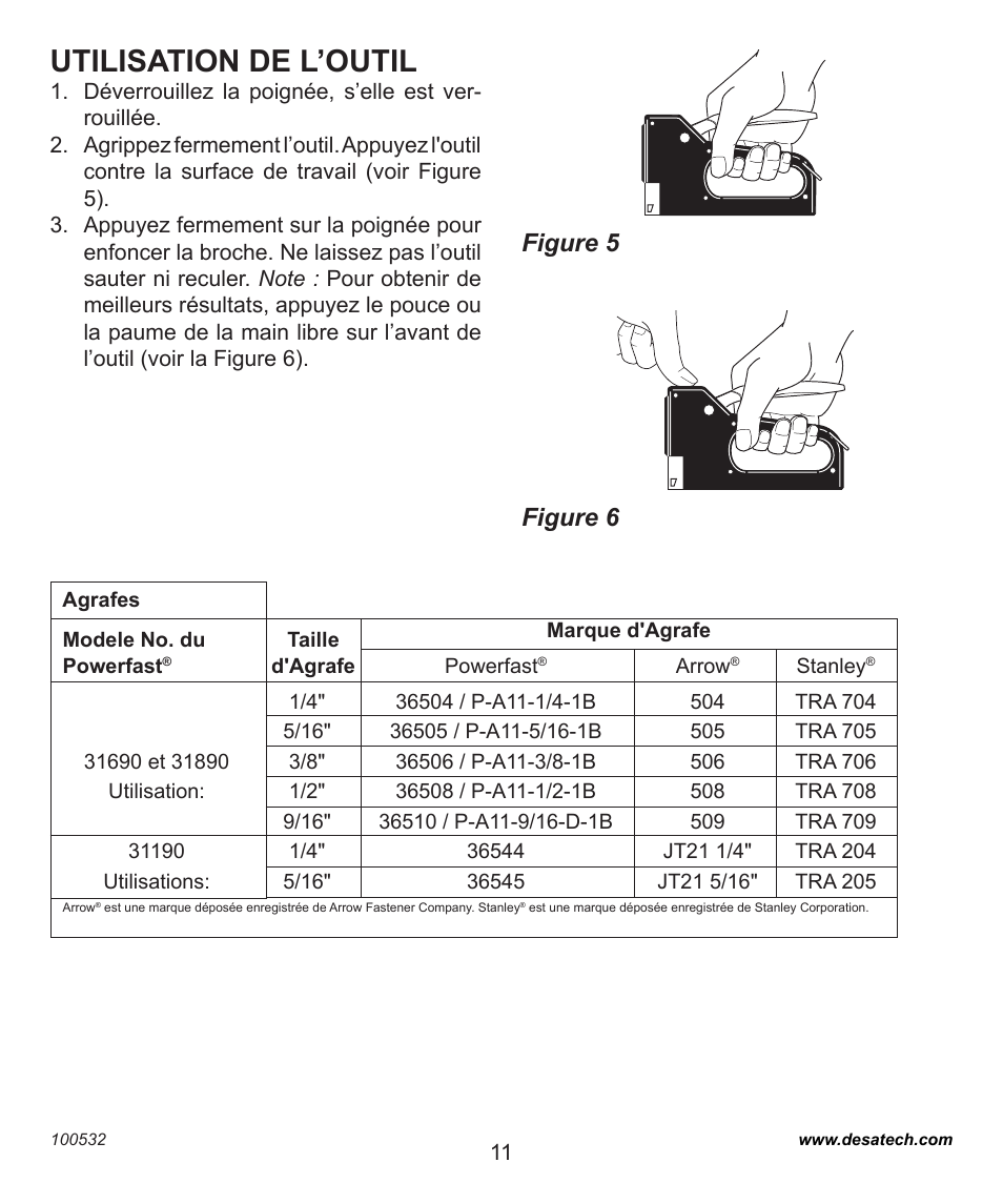 Utilisation de l’outil, Figure 6 figure 5 | Desa 31190 User Manual | Page 11 / 12