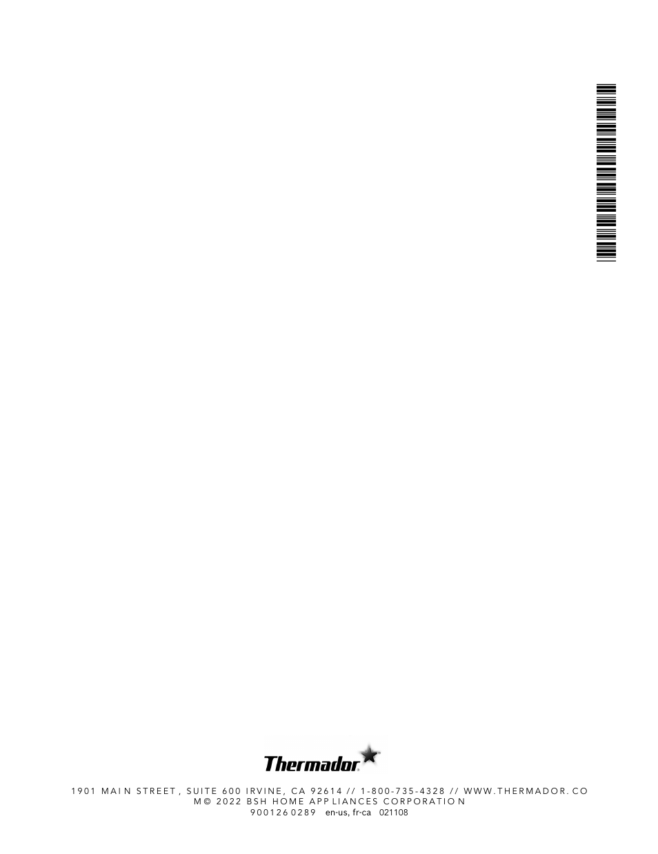 Thermador Masterpiece Series 30 Inch Built-In Microwave Use and Care Guide User Manual | Page 60 / 60