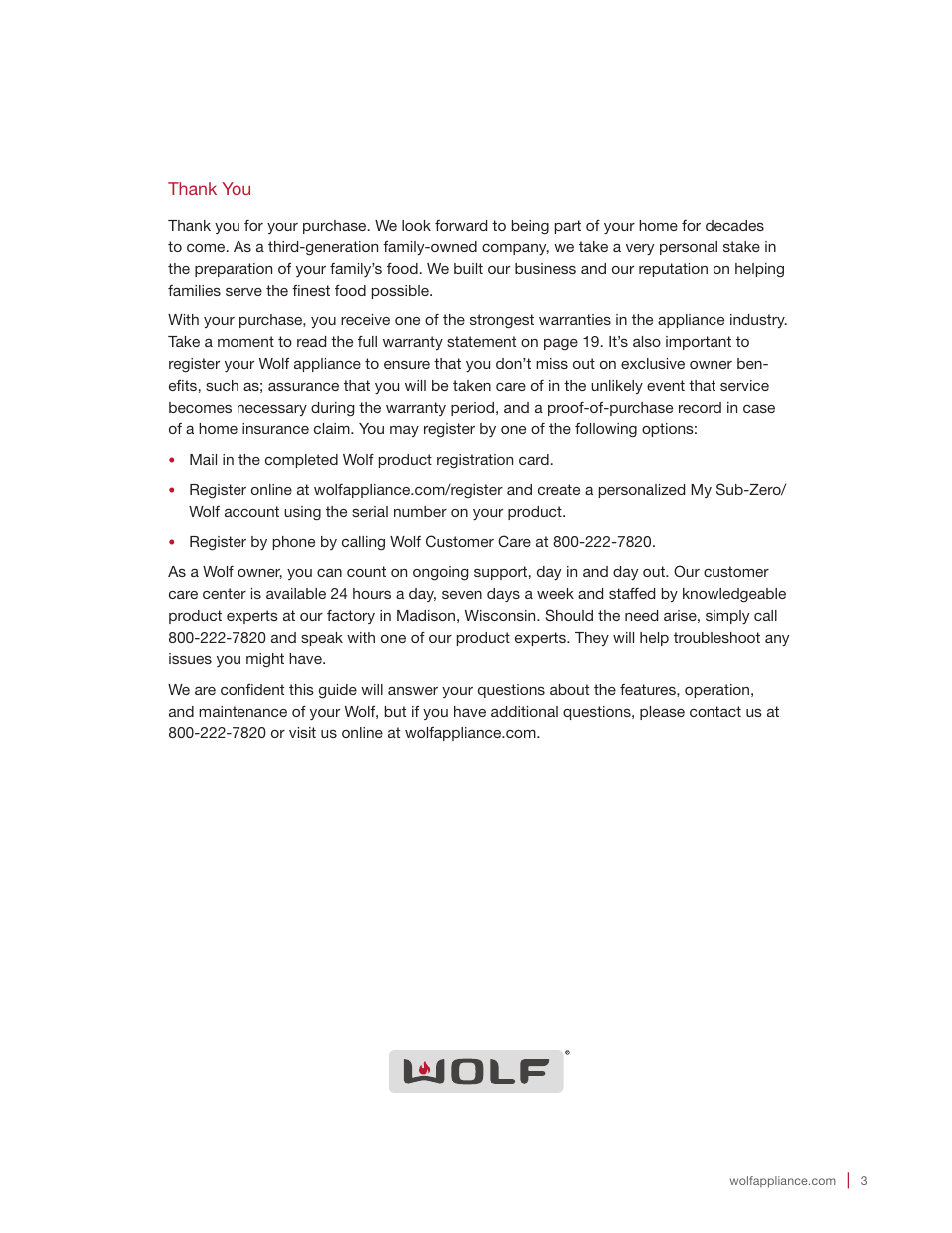 Wolf E Series 30 Inch Built-in Microwave Oven Drop Down Door Use and Care Guide User Manual | Page 3 / 56