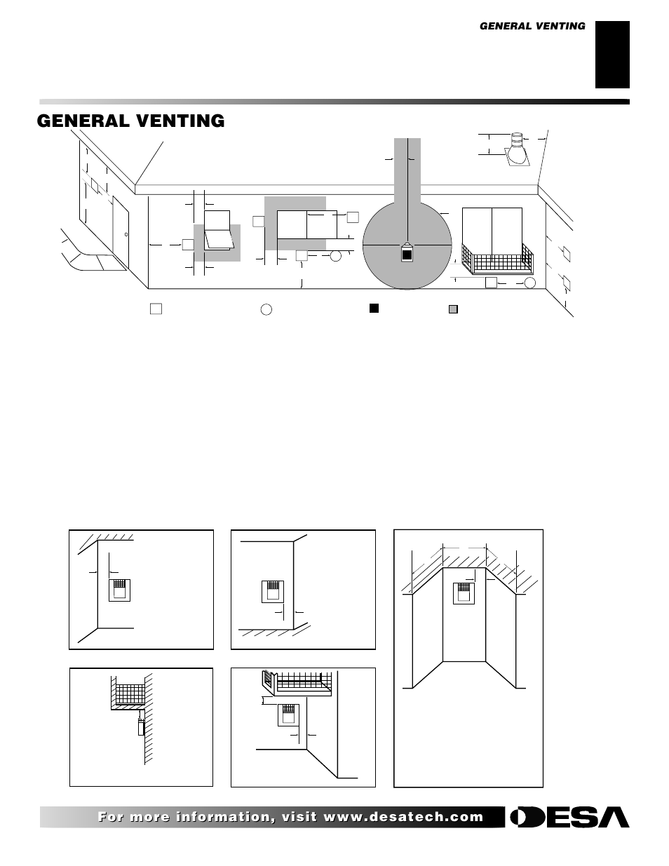 Venting installation, General venting, Continued | Desa (F)SDVBNC User Manual | Page 11 / 42