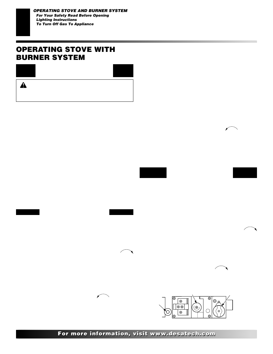 Operating stove with burner system | Desa (F)SDVBNC User Manual | Page 26 / 42