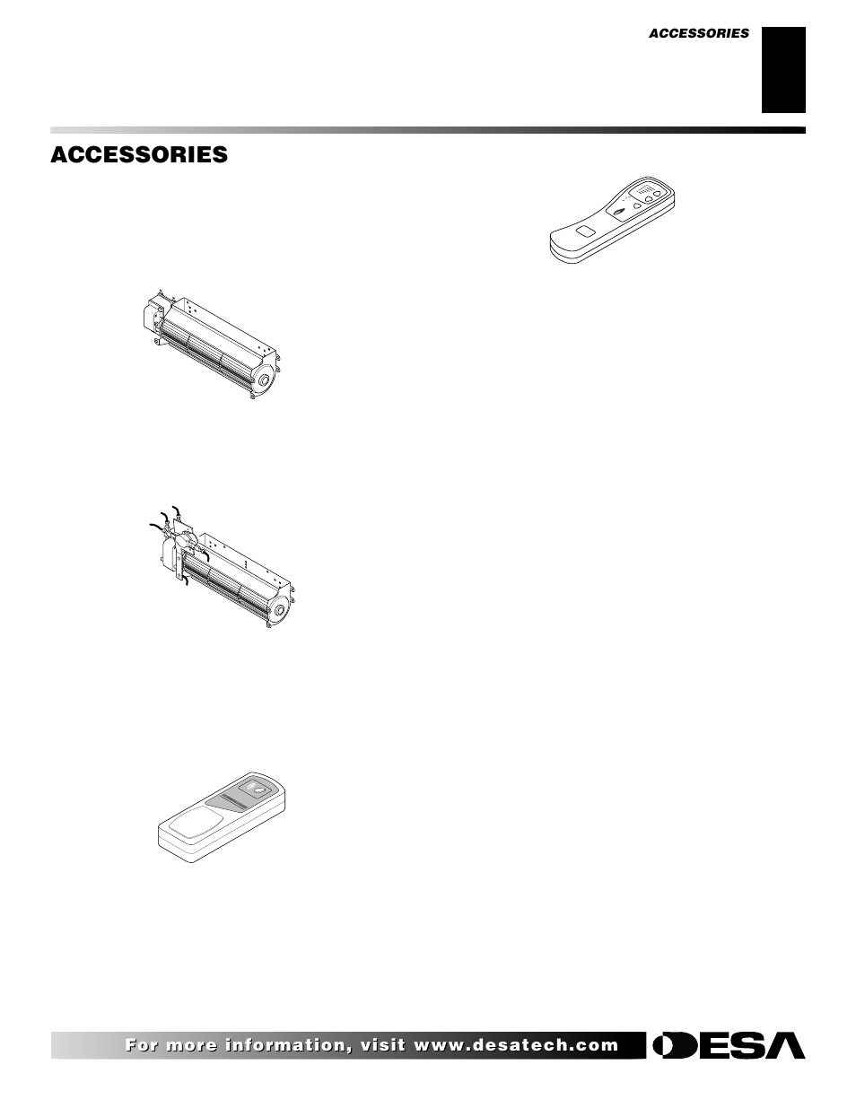 Accessories | Desa (F)SDVBNC User Manual | Page 35 / 42