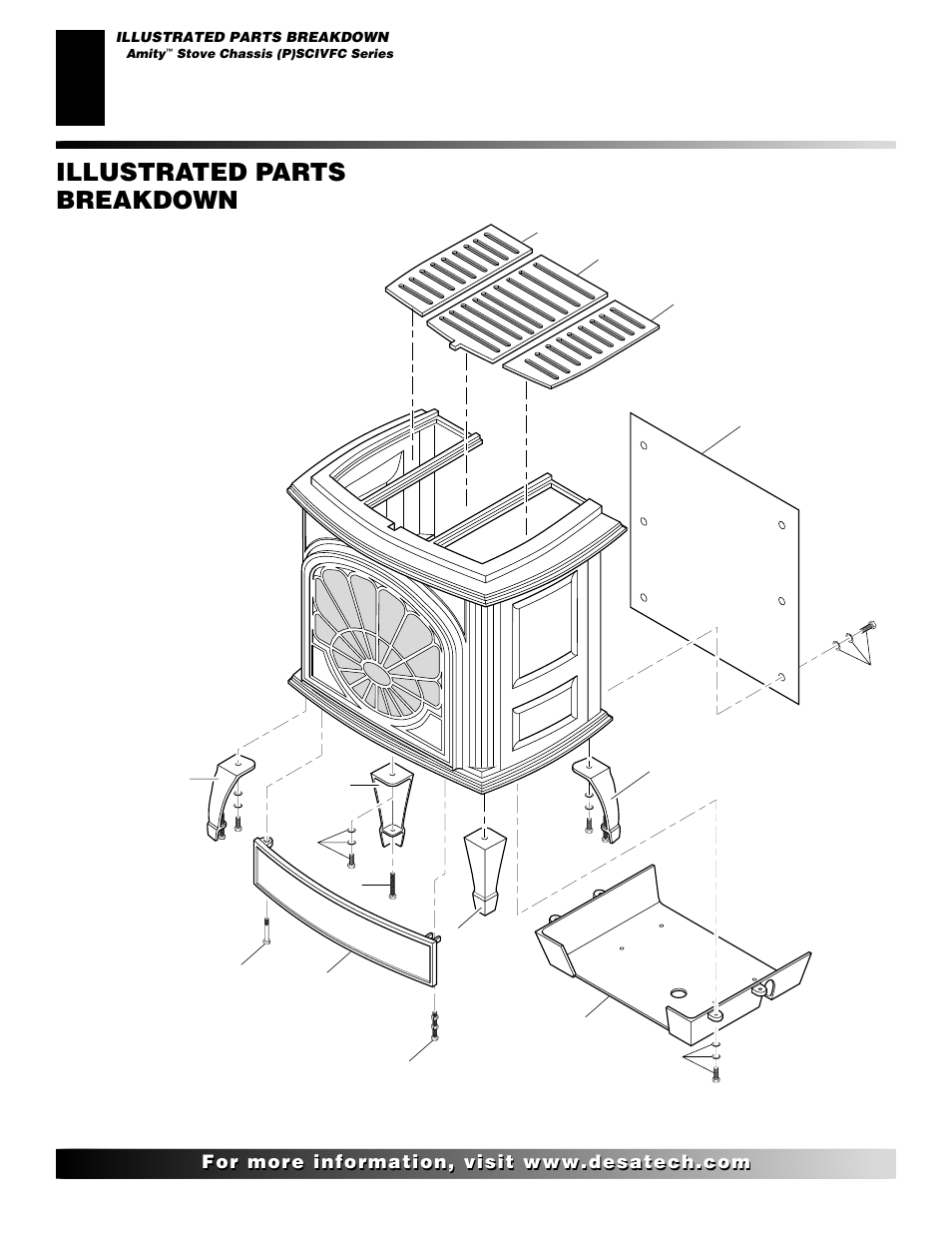 Illustrated parts breakdown | Desa (F)SDVBNC User Manual | Page 38 / 42