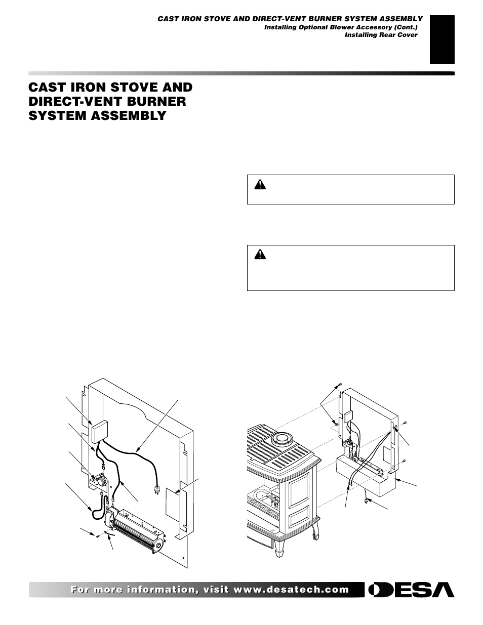 Continued | Desa (F)SDVBNC User Manual | Page 9 / 42