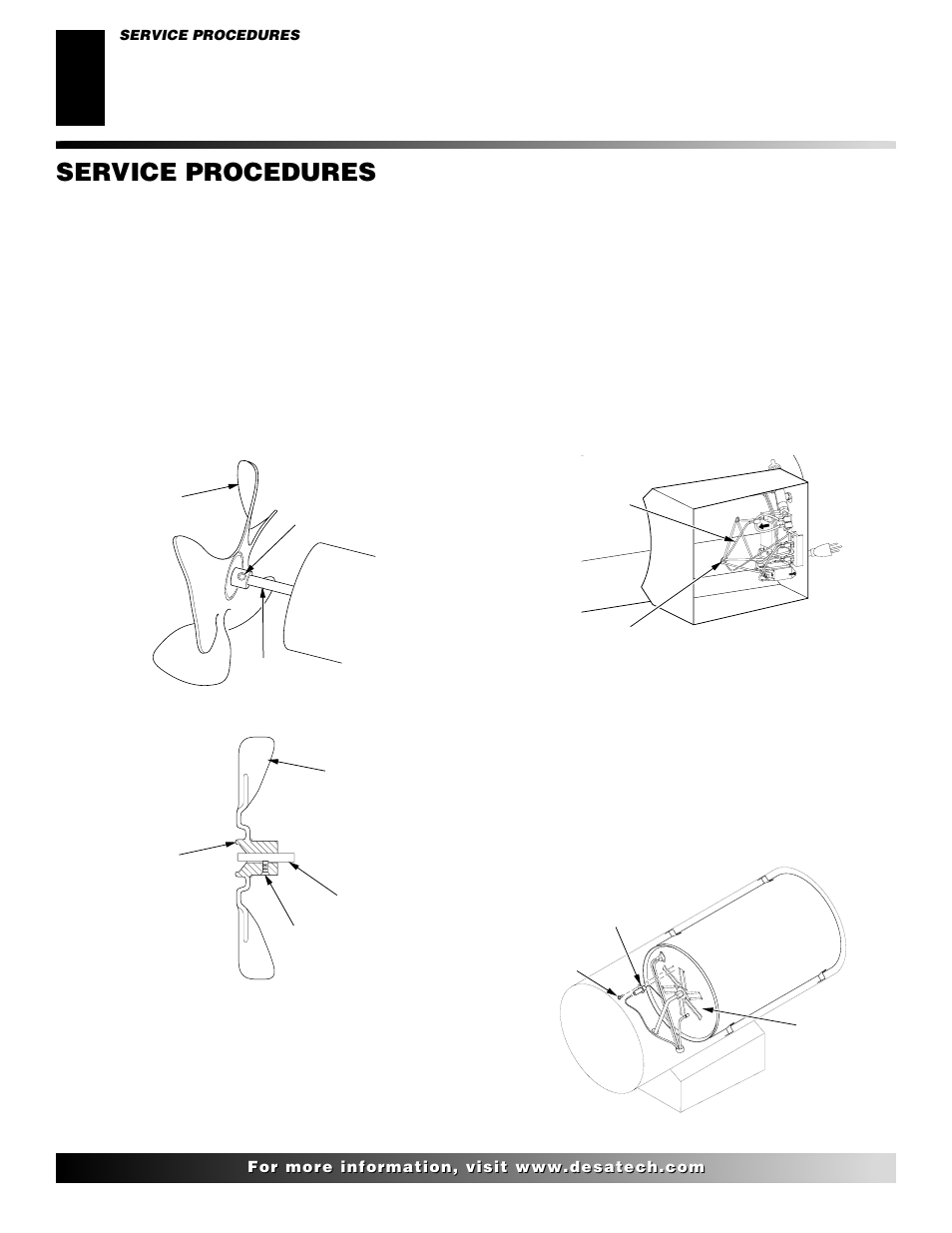 Service procedures, Continued | Desa BLP100 User Manual | Page 8 / 16