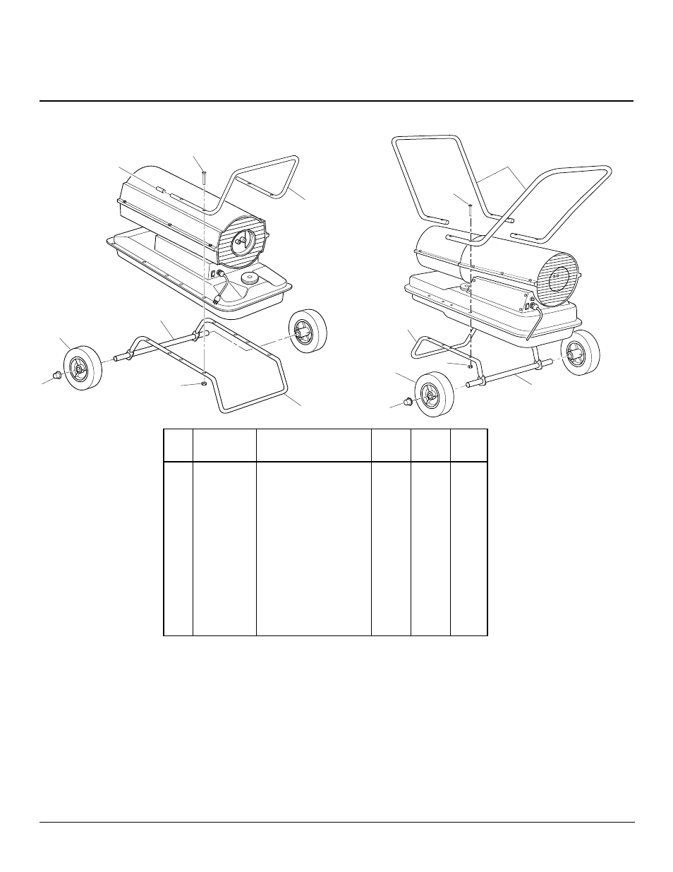Wheels and handles | Desa D44N User Manual | Page 20 / 24