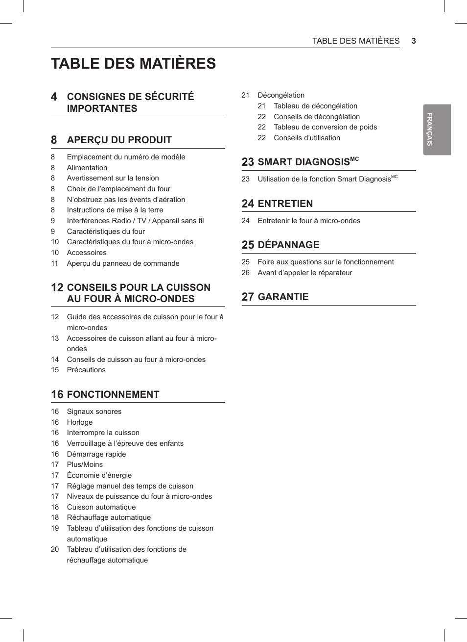 LG 0.9 cu. ft. Countertop Microwave User Manual User Manual | Page 33 / 60