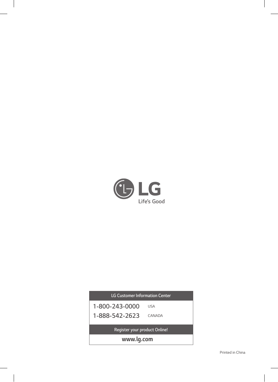 LG 0.9 cu. ft. Countertop Microwave User Manual User Manual | Page 60 / 60