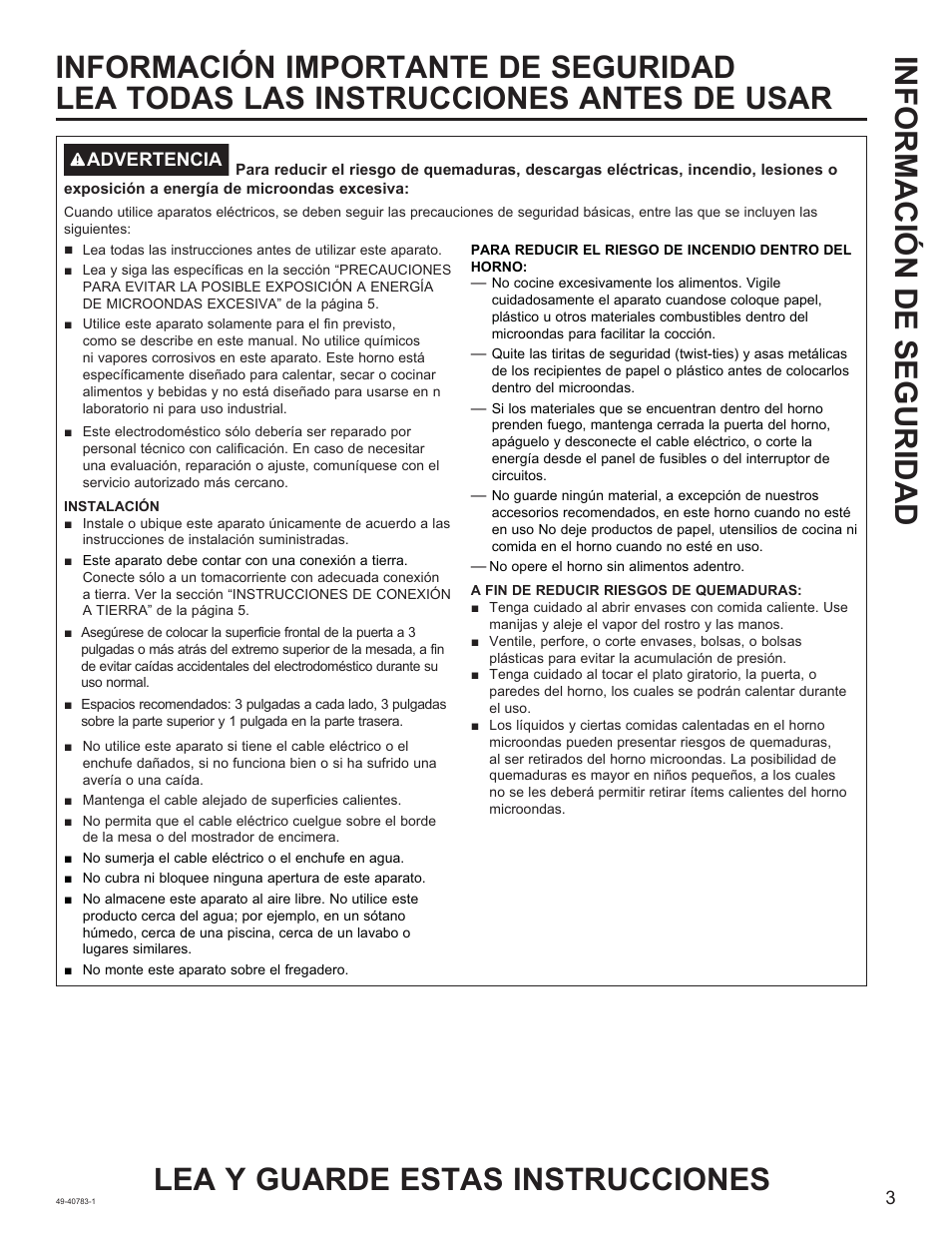 GE 0.9 cu. ft. Countertop Microwave Oven Use and Care Guide User Manual | Page 23 / 40