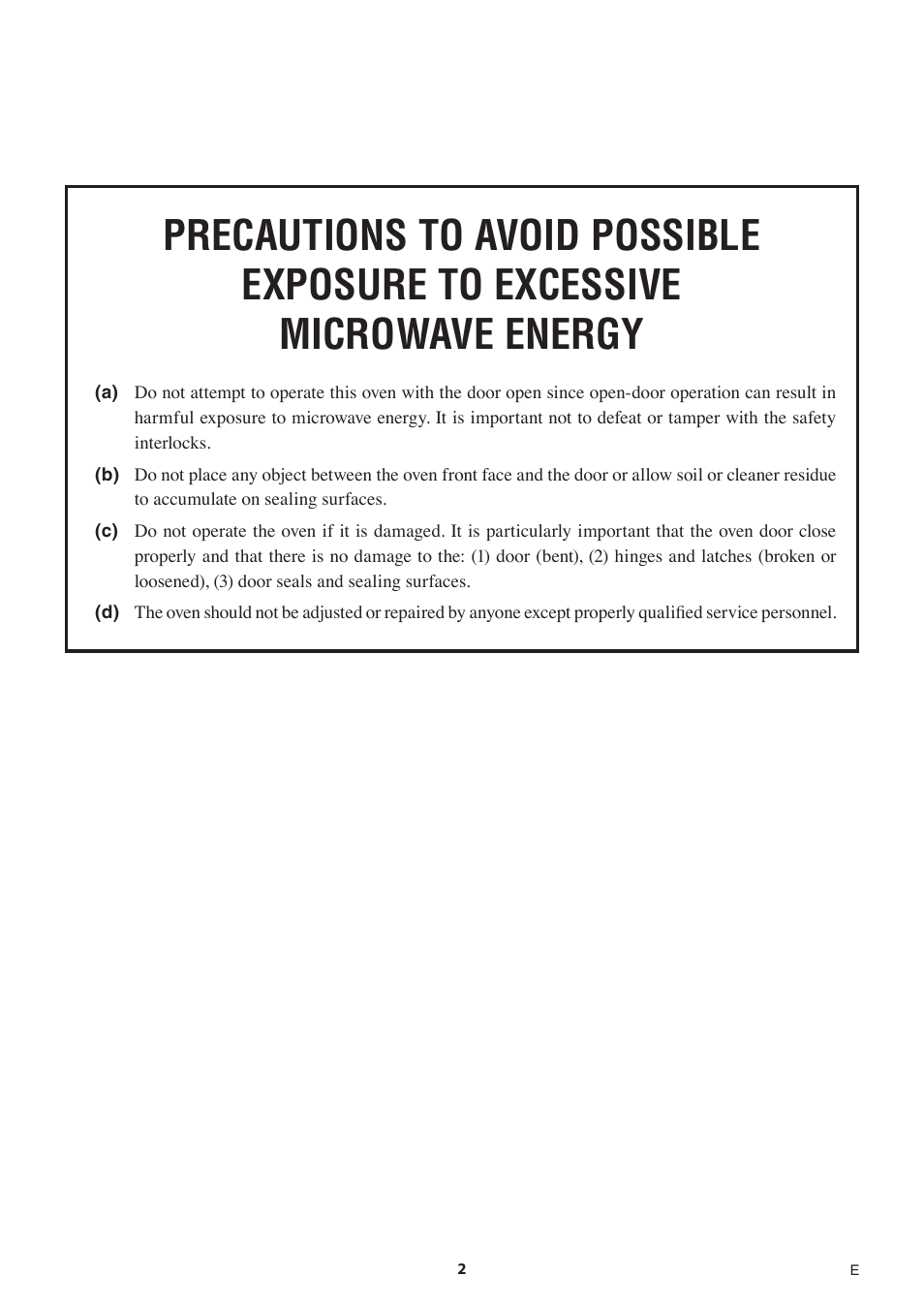 Sharp 1.5 Cu. Ft. Countertop Microwave Oven Operation Manual User Manual | Page 2 / 68