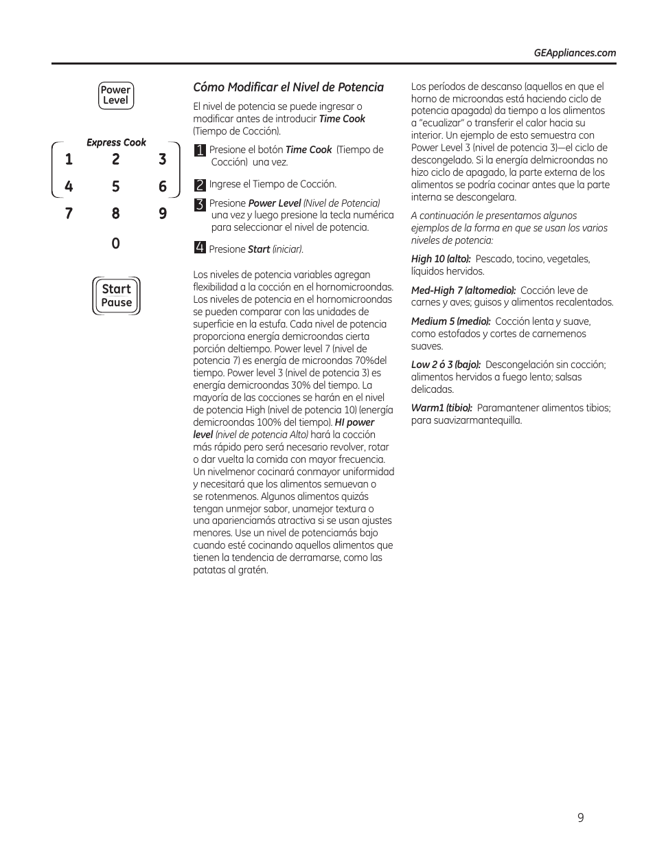 GE 0.7 cu. ft. Countertop Microwave Oven Owners Manual User Manual | Page 29 / 40