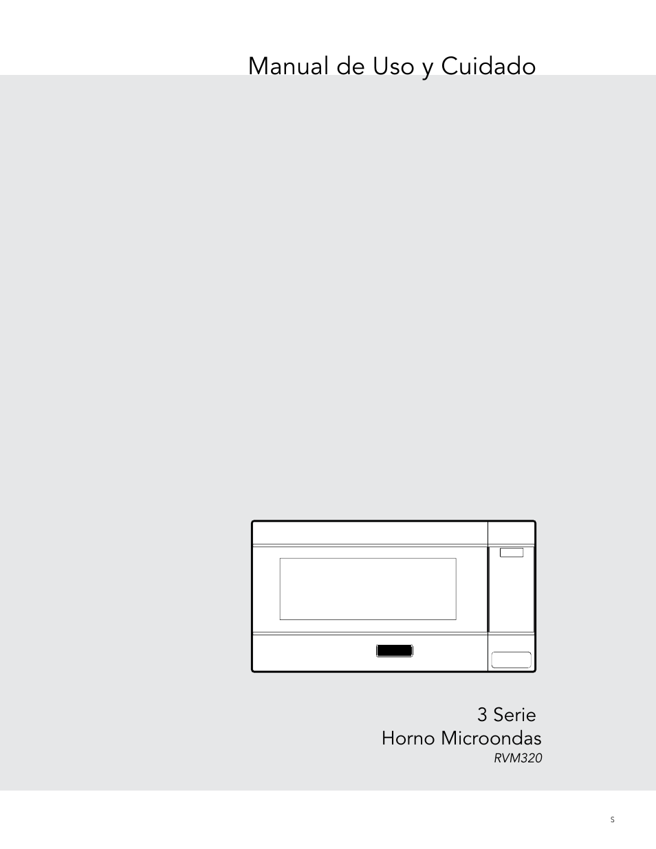 Manual de uso y cuidado, 3 serie horno microondas | Viking 24 Inch Countertop Microwave Oven Use and Care User Manual | Page 29 / 88