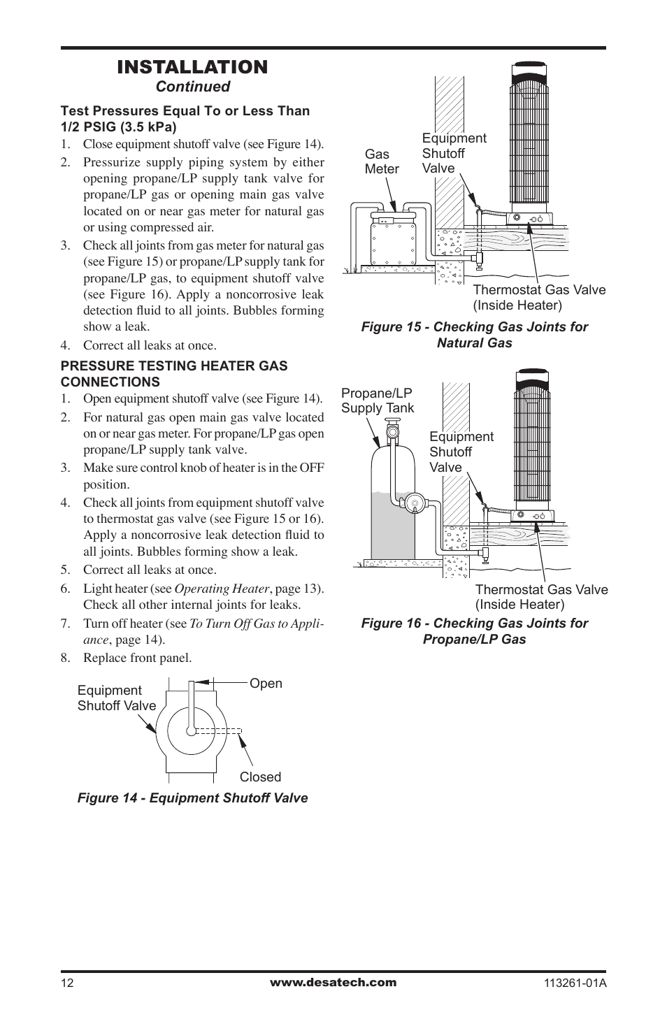 Installation | Desa VTN25R  ES User Manual | Page 12 / 48