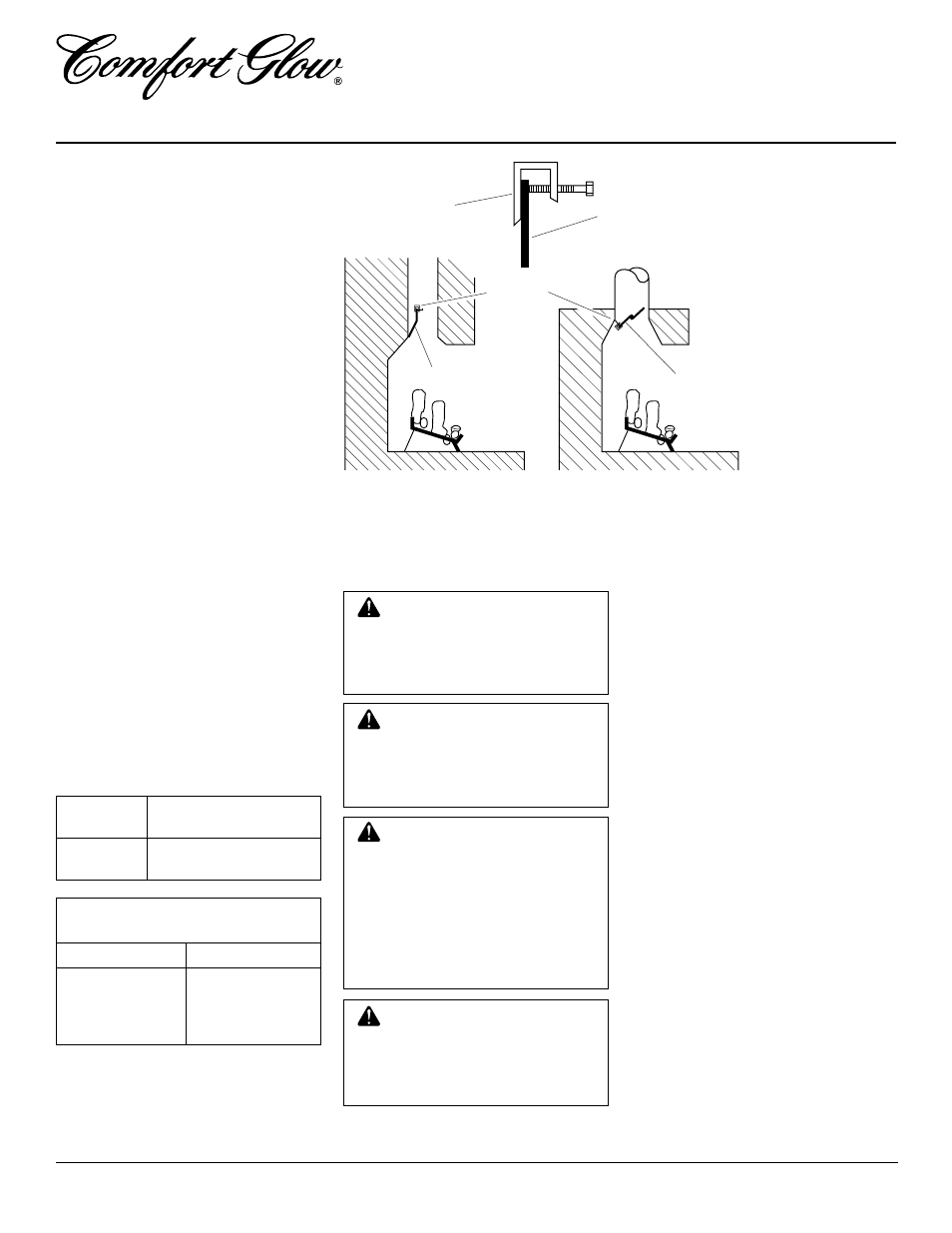 Unvented natural gas log heater, Installation, Continued | Desa CGG2618N User Manual | Page 10 / 28