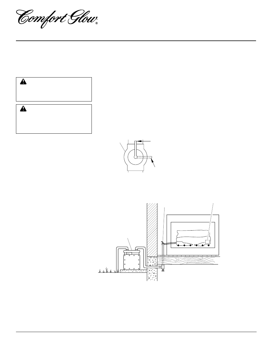 Unvented natural gas log heater, Installation, Continued | Desa CGG2618N User Manual | Page 12 / 28