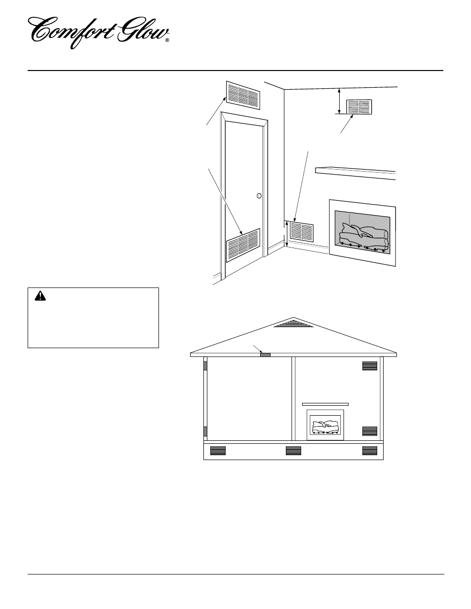 Unvented natural gas log heater, Air for combustion and ventilation, Continued | Desa CGG2618N User Manual | Page 6 / 28