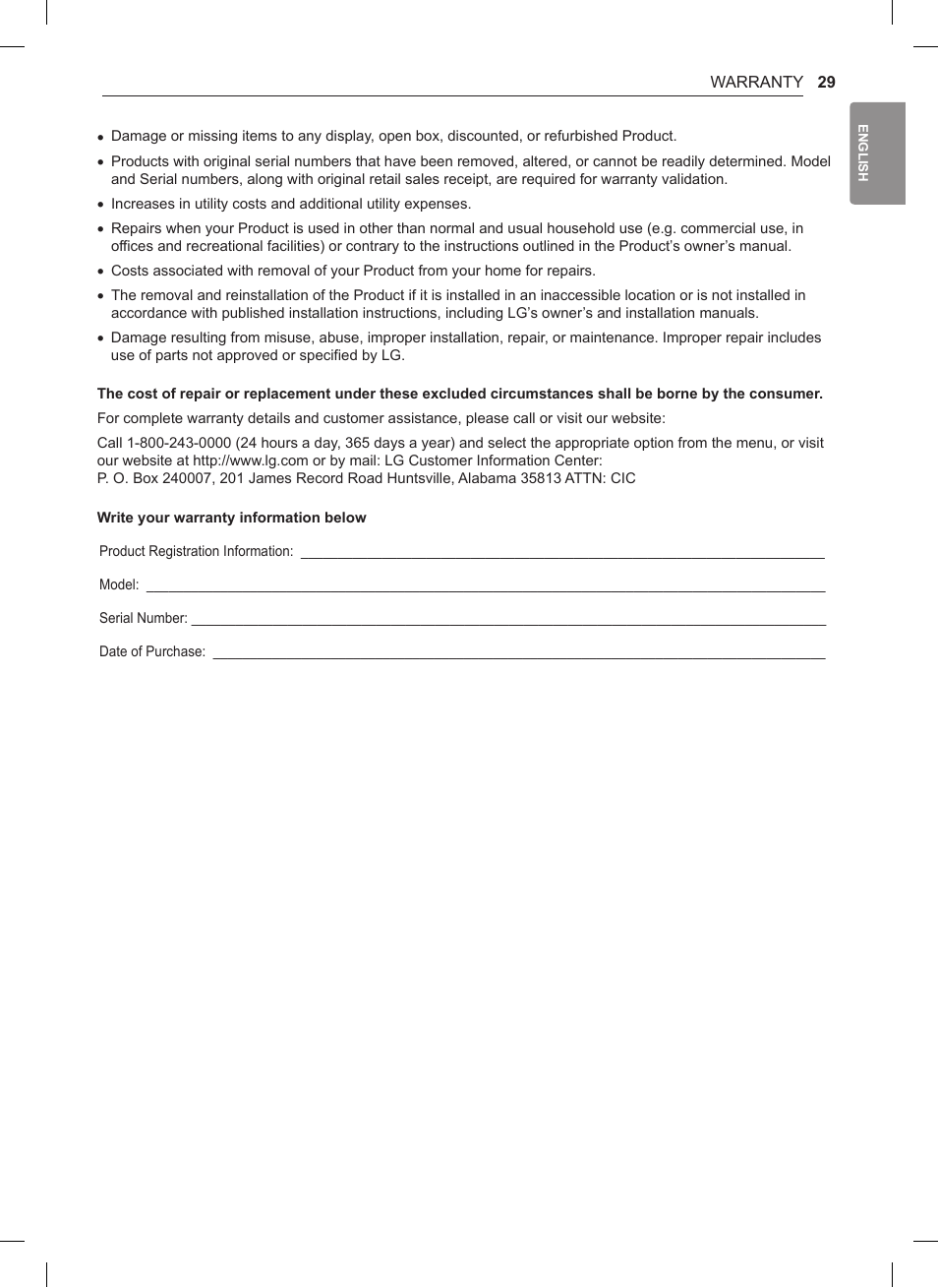LG 1.5 cu. ft. Countertop Microwave User Manual User Manual | Page 29 / 64