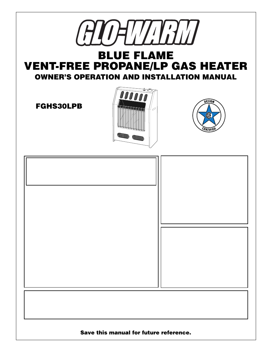 Desa FGHS30LPB User Manual | 22 pages