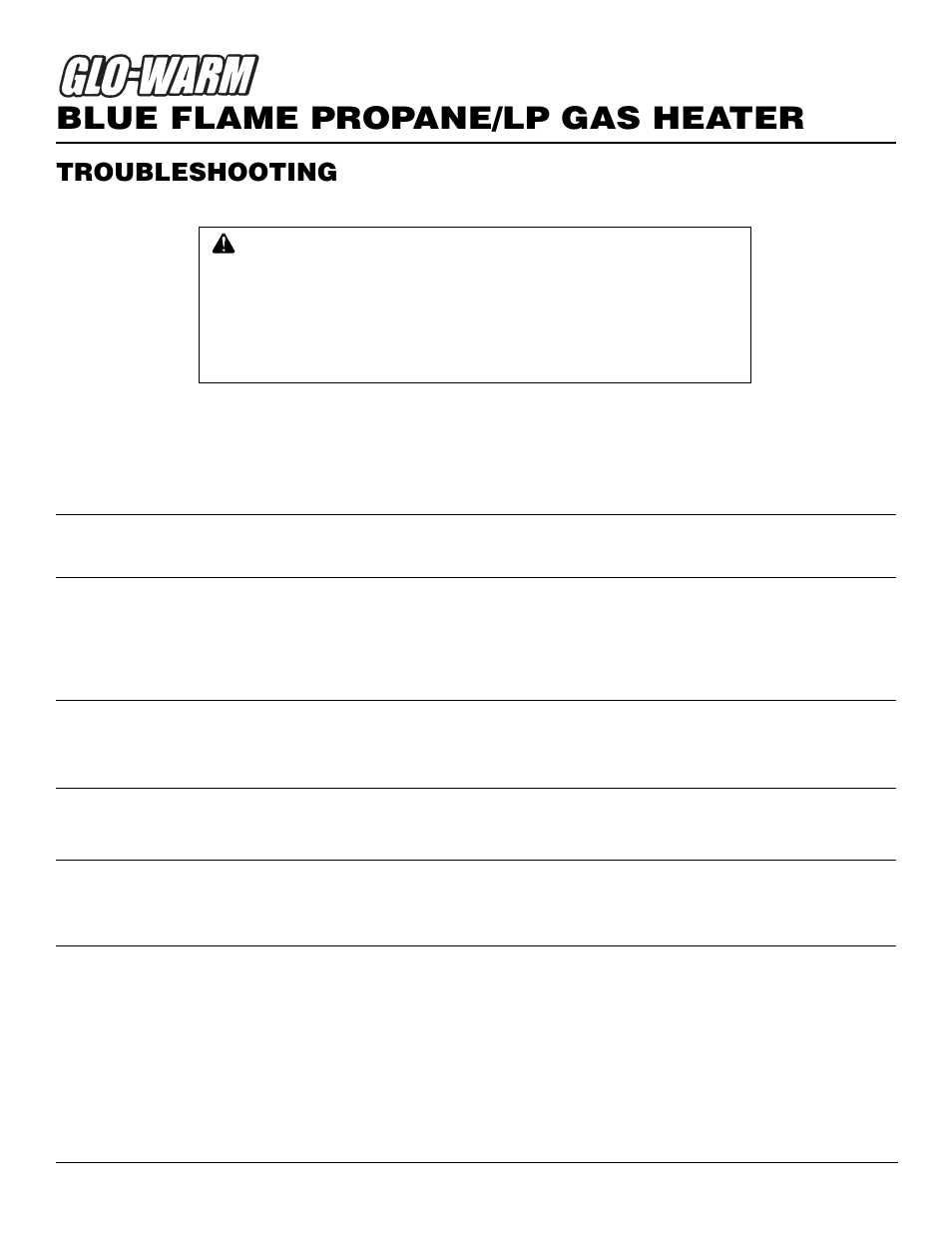 Blue flame propane/lp gas heater, Troubleshooting, Continued | Desa FGHS30LPB User Manual | Page 16 / 22