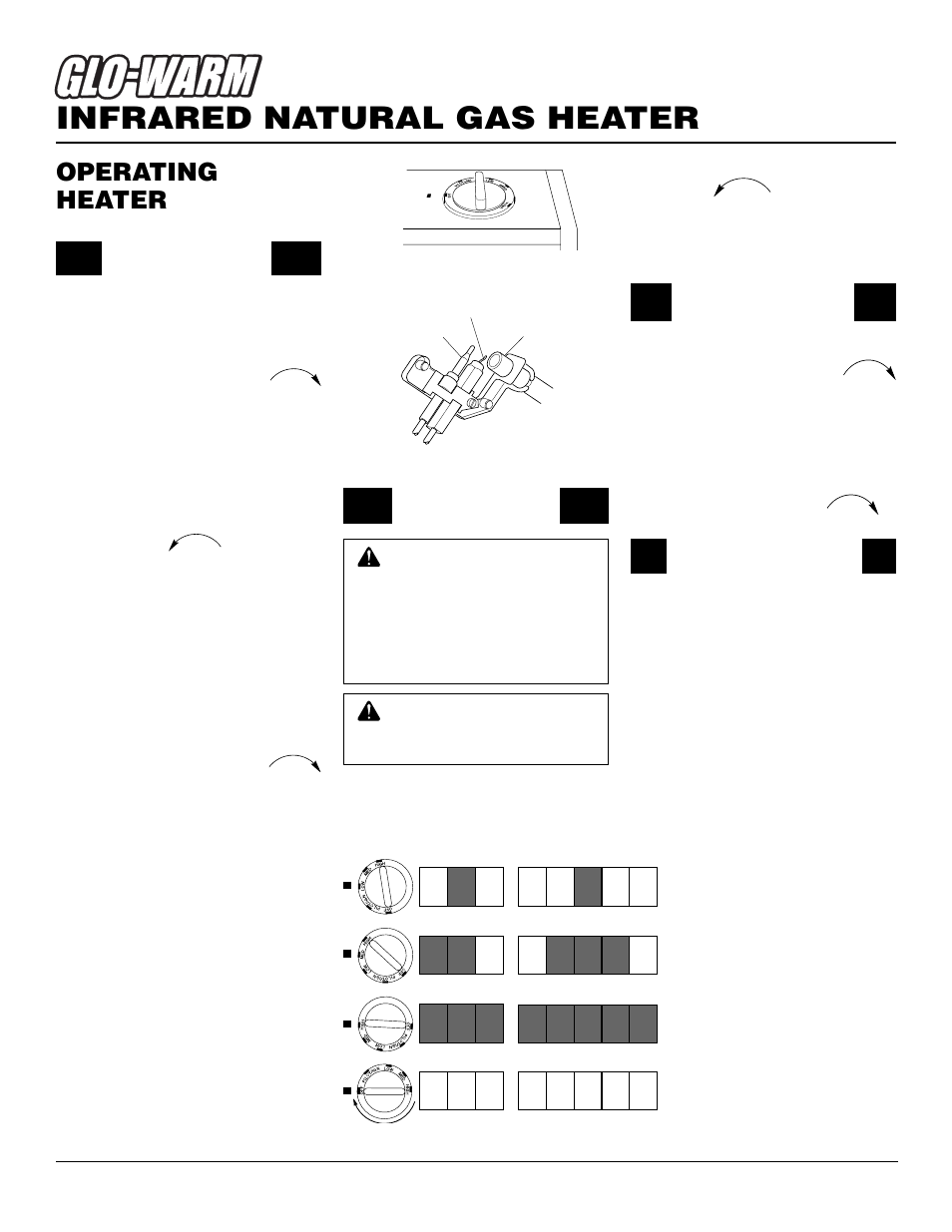 Infrared natural gas heater, Operating heater, Continued | Desa FAS-3C User Manual | Page 12 / 28