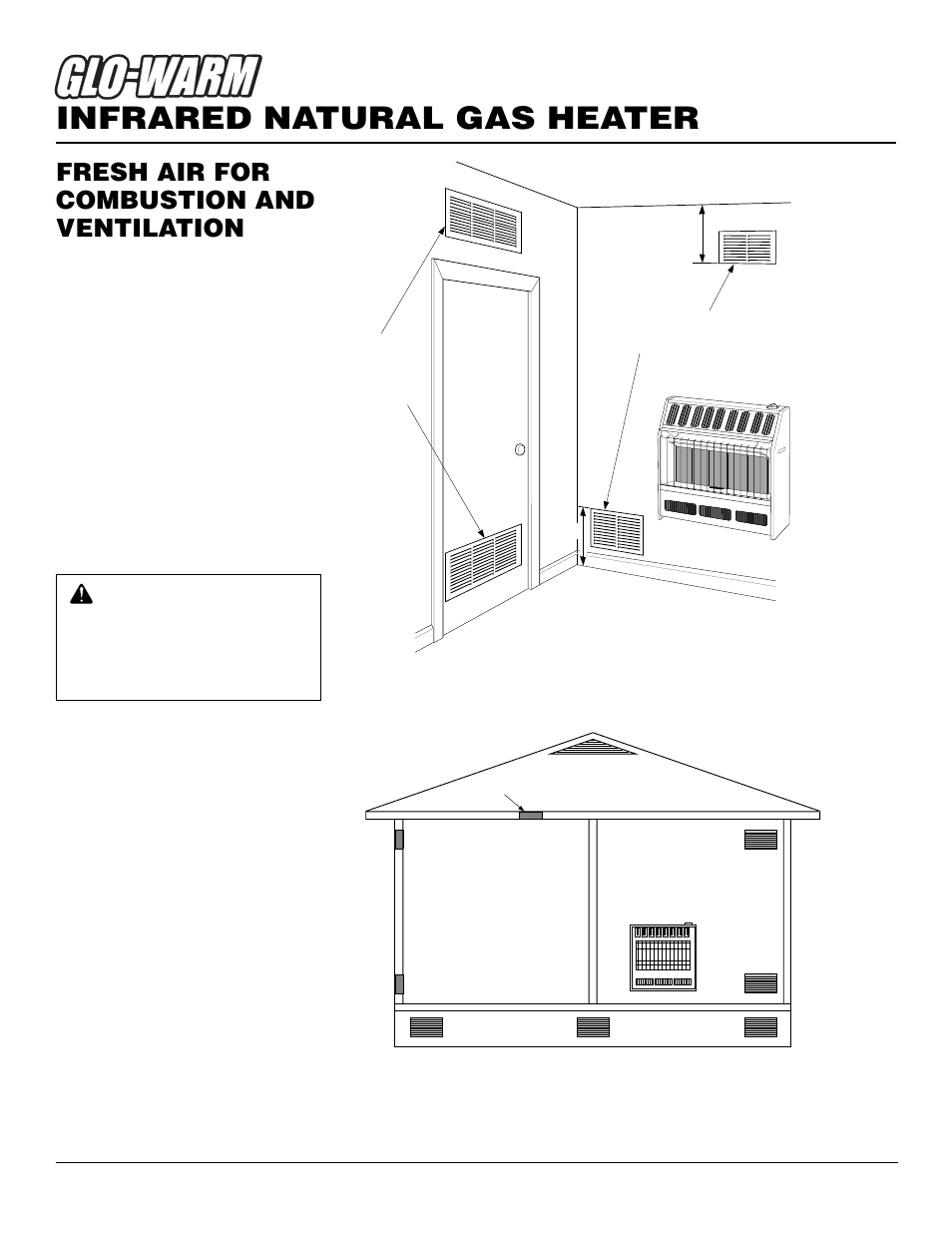 Infrared natural gas heater, Fresh air for combustion and ventilation, Continued | Desa FAS-3C User Manual | Page 6 / 28