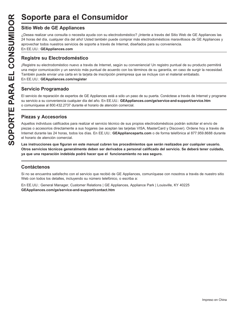 GE Profile 1.1 cu. ft. Countertop Microwave Oven Use and Care Guide User Manual | Page 48 / 48