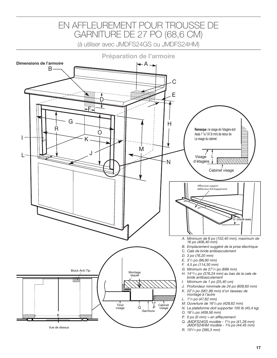 JennAir Rise 24 Inch Under Counter Microwave Drawer Installation Instructions User Manual | Page 17 / 20