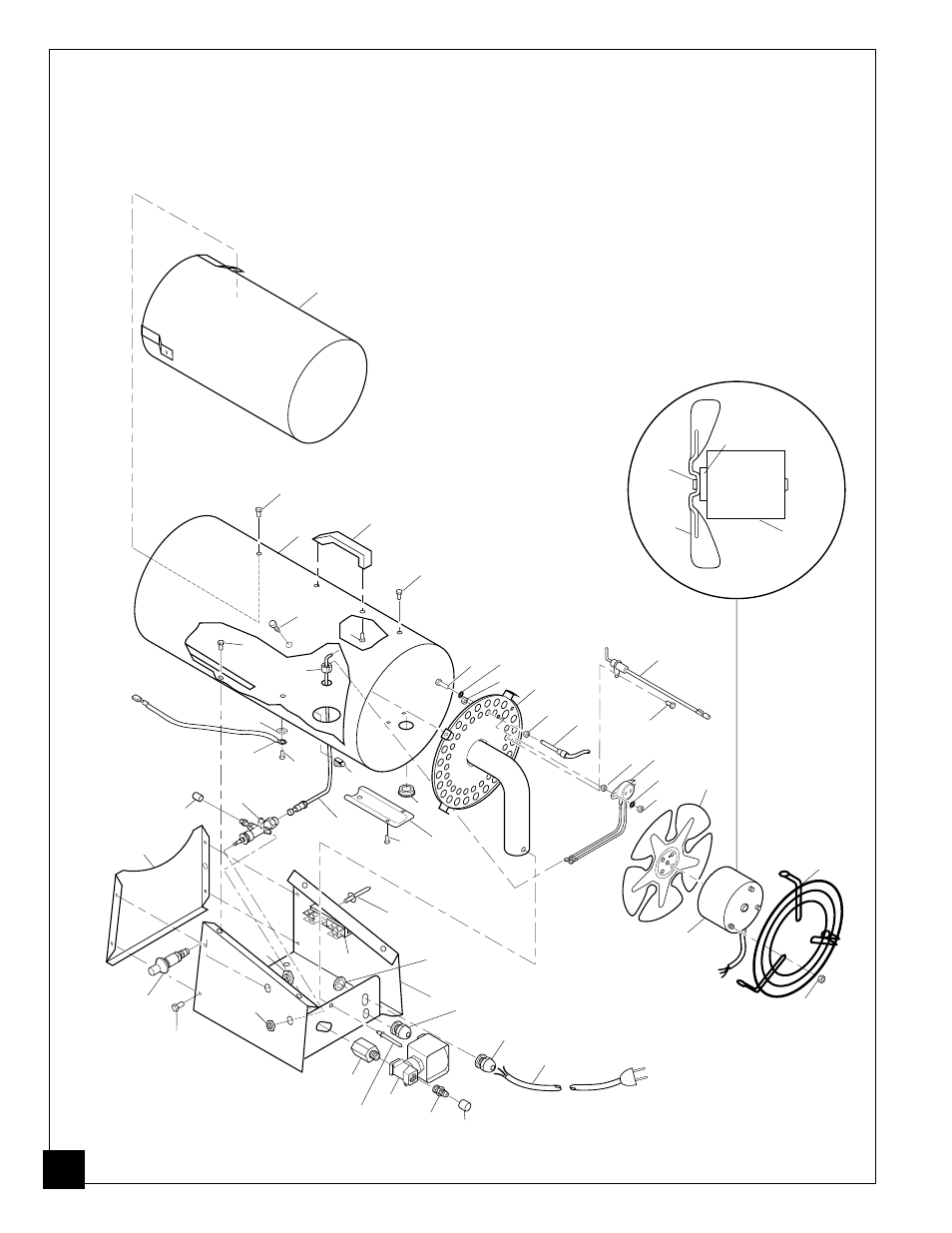 Illustrated parts breakdown | Desa BLP35E User Manual | Page 16 / 76