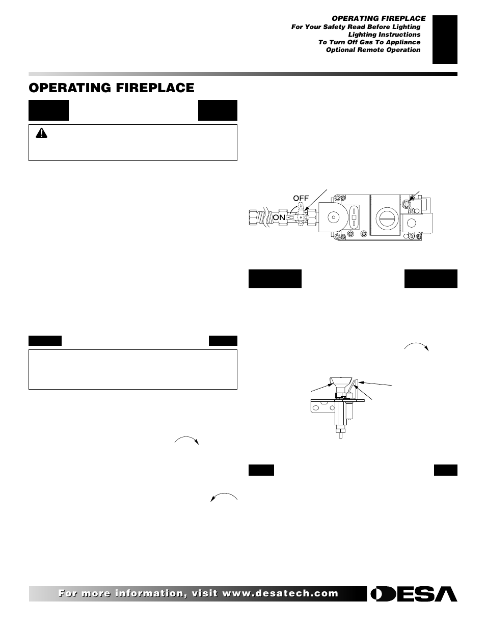 Operating fireplace | Desa V)V36EN User Manual | Page 25 / 40