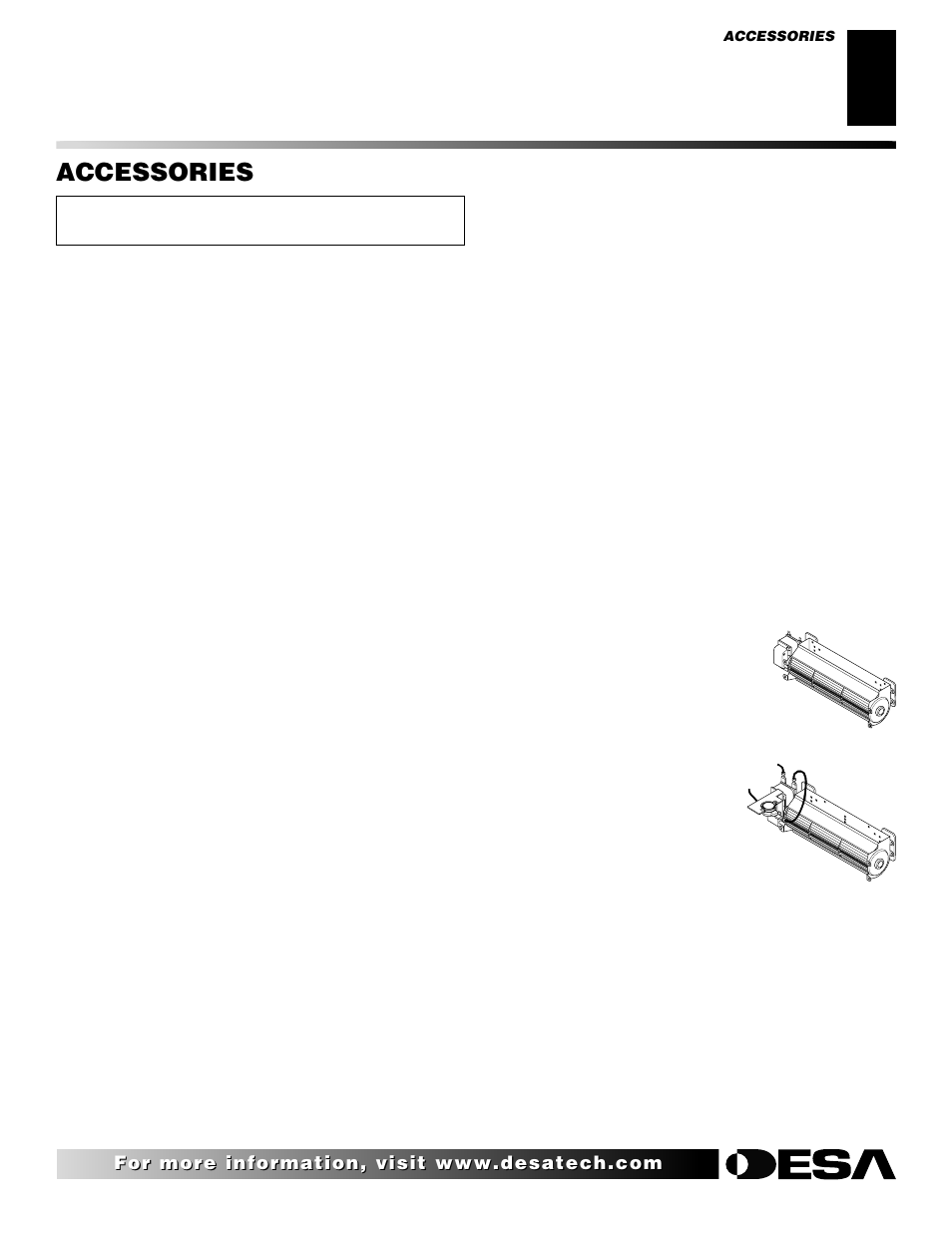 Accessories | Desa V)V36EN User Manual | Page 31 / 40