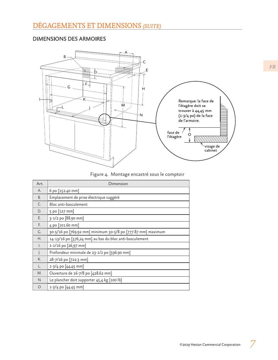 Dégagements et dimensions | Hestan 30 Inch Drawer Microwave Installation Manual User Manual | Page 21 / 28