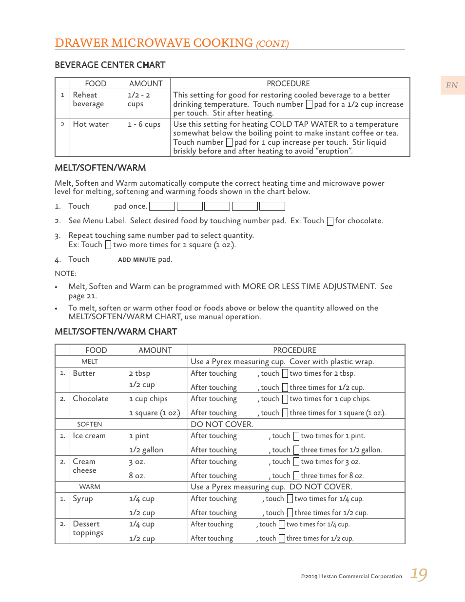 Drawer microwave cooking | Hestan 30 Inch Drawer Microwave Use and Care Manual User Manual | Page 21 / 64