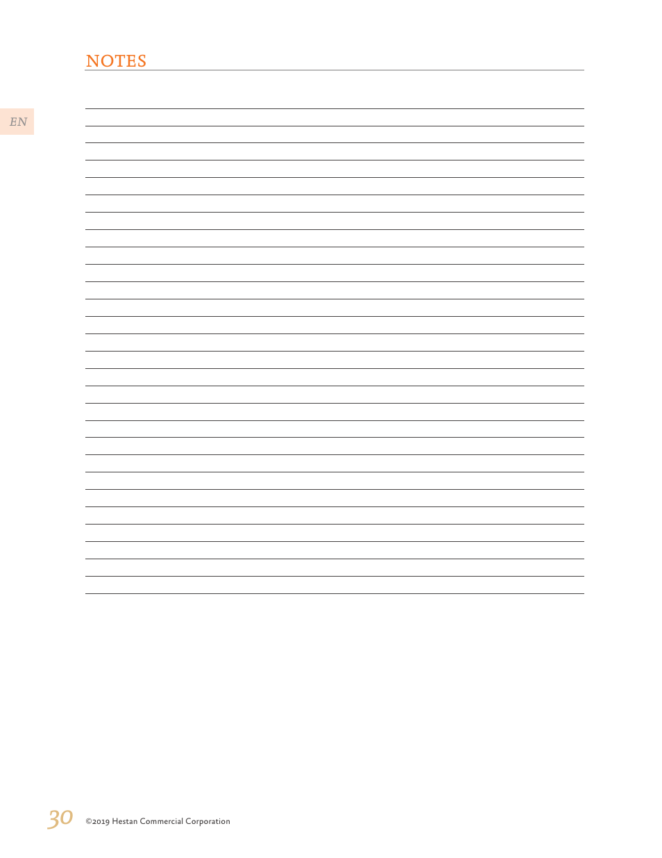 Notes, 30 notes | Hestan 30 Inch Drawer Microwave Use and Care Manual User Manual | Page 32 / 64
