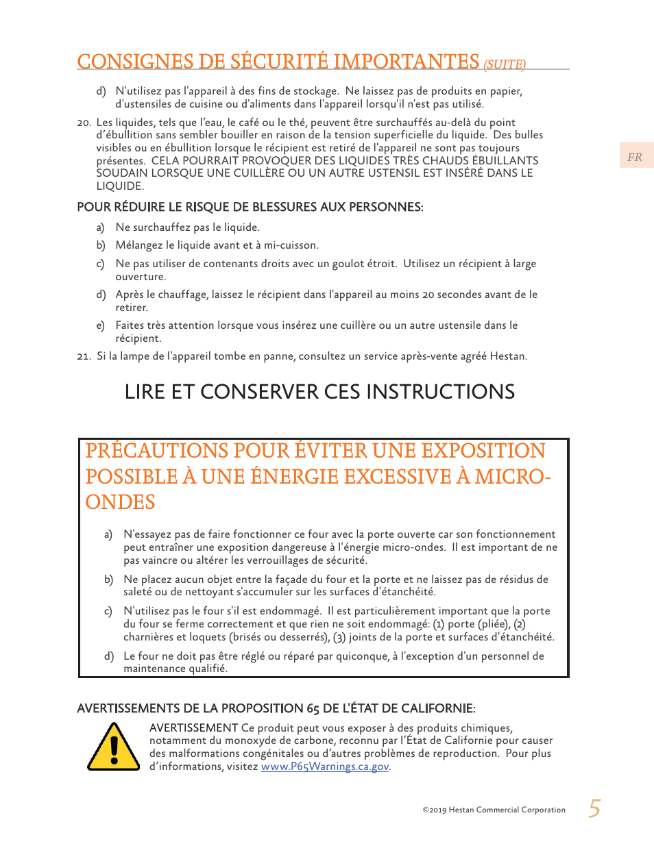 Excessive à micro-ondes | Hestan 30 Inch Drawer Microwave Use and Care Manual User Manual | Page 39 / 64