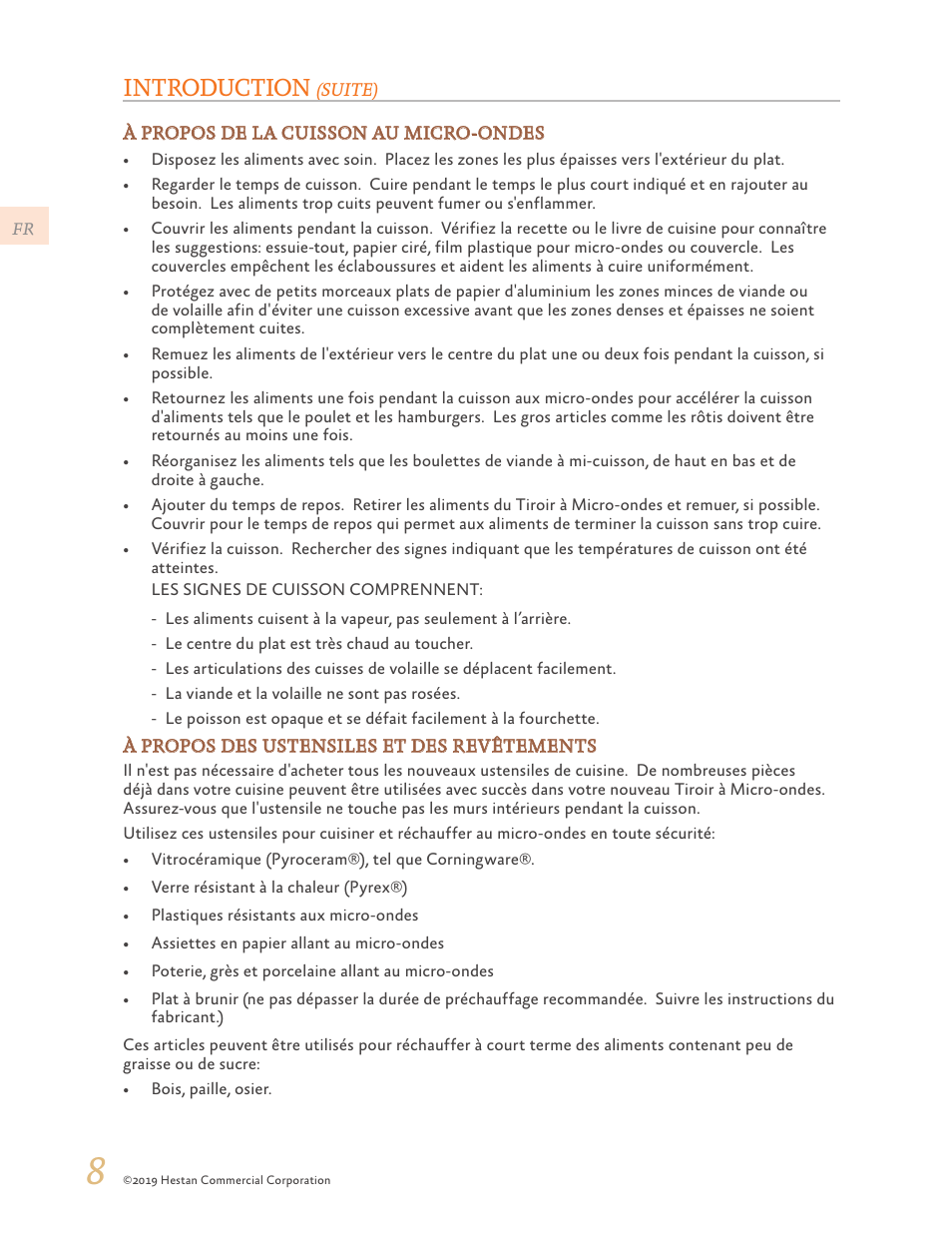 Introduction | Hestan 30 Inch Drawer Microwave Use and Care Manual User Manual | Page 42 / 64