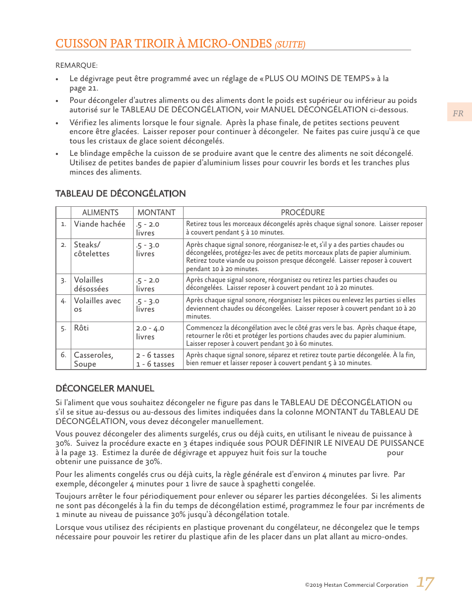 Cuisson par tiroir à micro-ondes | Hestan 30 Inch Drawer Microwave Use and Care Manual User Manual | Page 51 / 64
