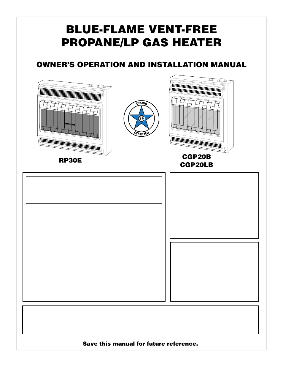 Desa CGP20B User Manual | 24 pages