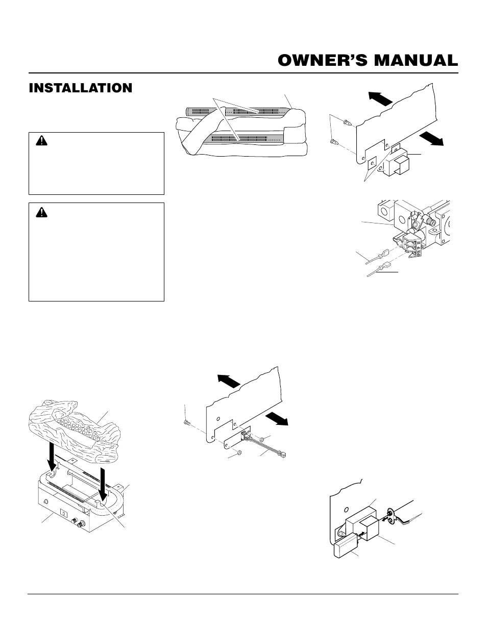 Owner’s manual, Installation, Continued | Desa CF26PR User Manual | Page 15 / 30