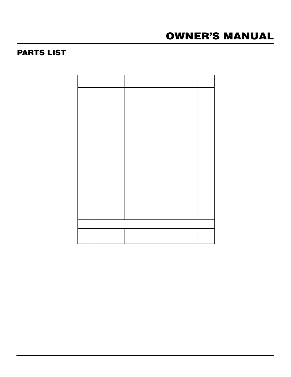 Owner’s manual, Parts list, Cf26pr | Desa CF26PR User Manual | Page 25 / 30