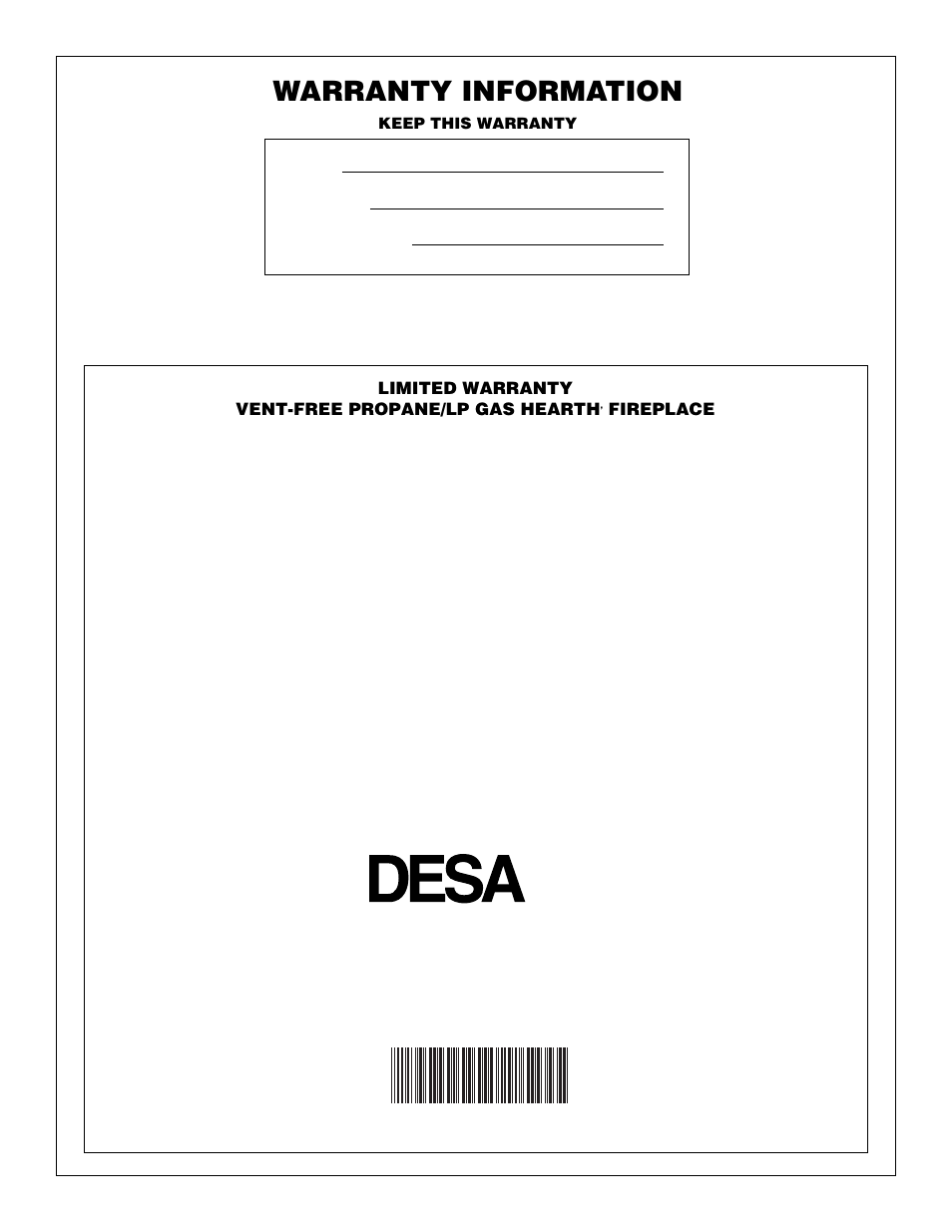 Warranty information, International | Desa CF26PR User Manual | Page 30 / 30