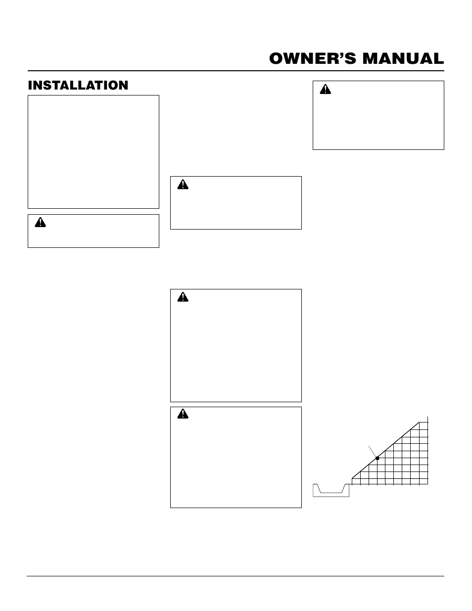 Owner’s manual, Installation, Check gas type | Installation items, Locating fireplace | Desa CF26PR User Manual | Page 7 / 30