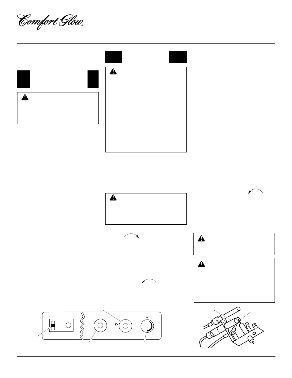 Vent-free propane compact fireplace cgcf26pr, Operating fireplace, Lighting instructions | For your safety read before lighting | Desa GCF26PR User Manual | Page 14 / 24
