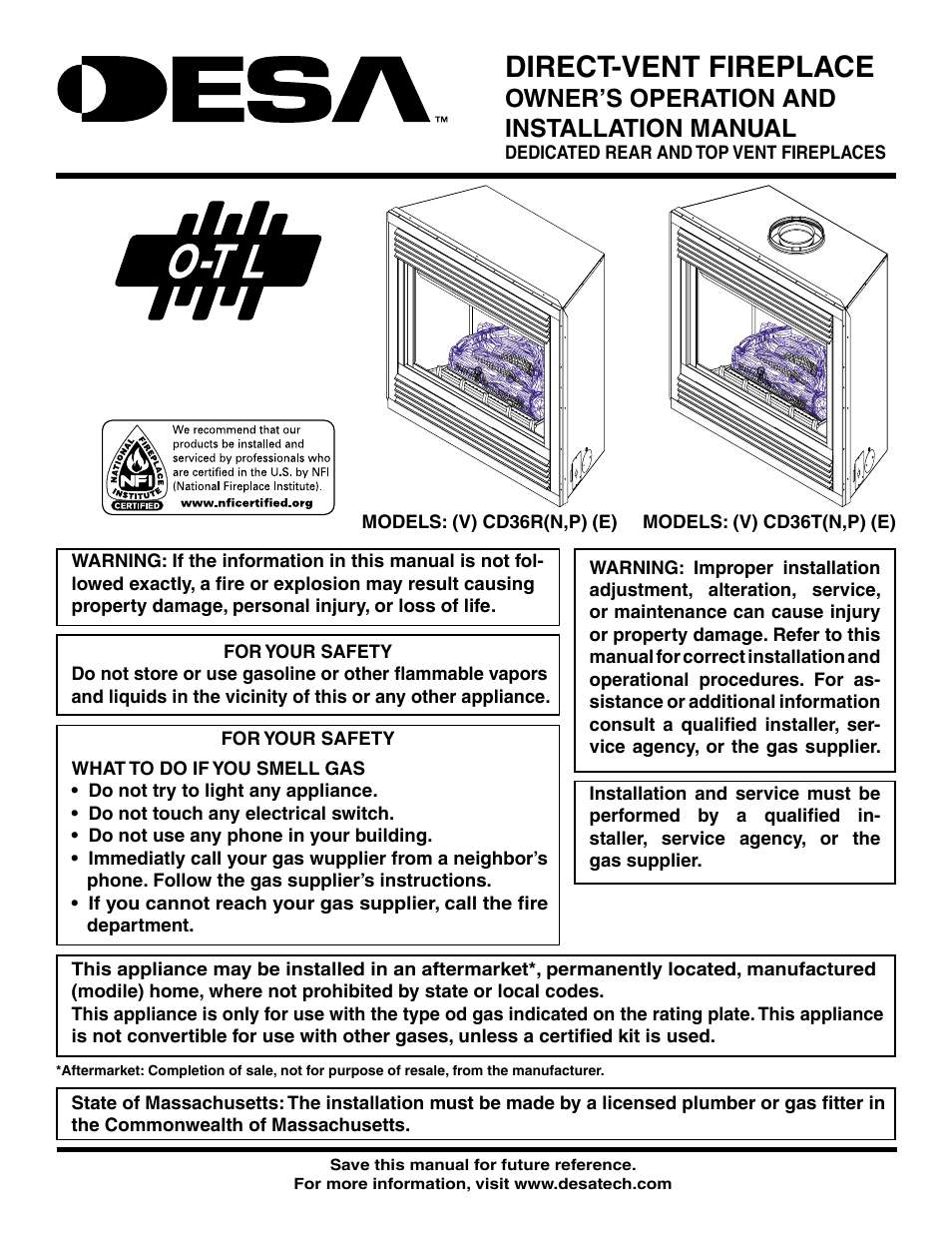 Desa (V) CD36R(N User Manual | 48 pages