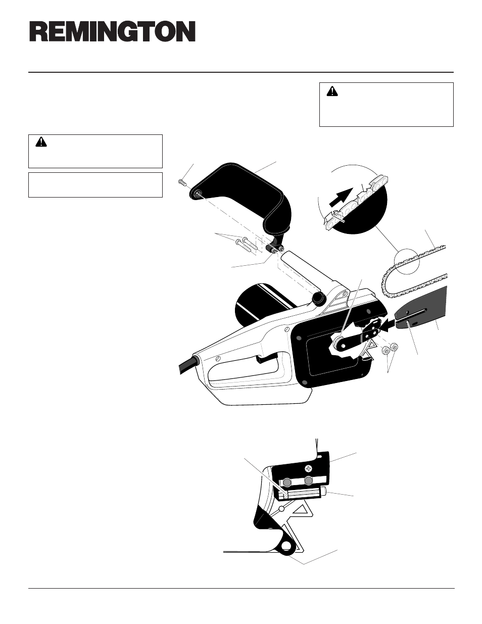 Electric chain saw, Assembly | Desa 099039J EN User Manual | Page 6 / 24