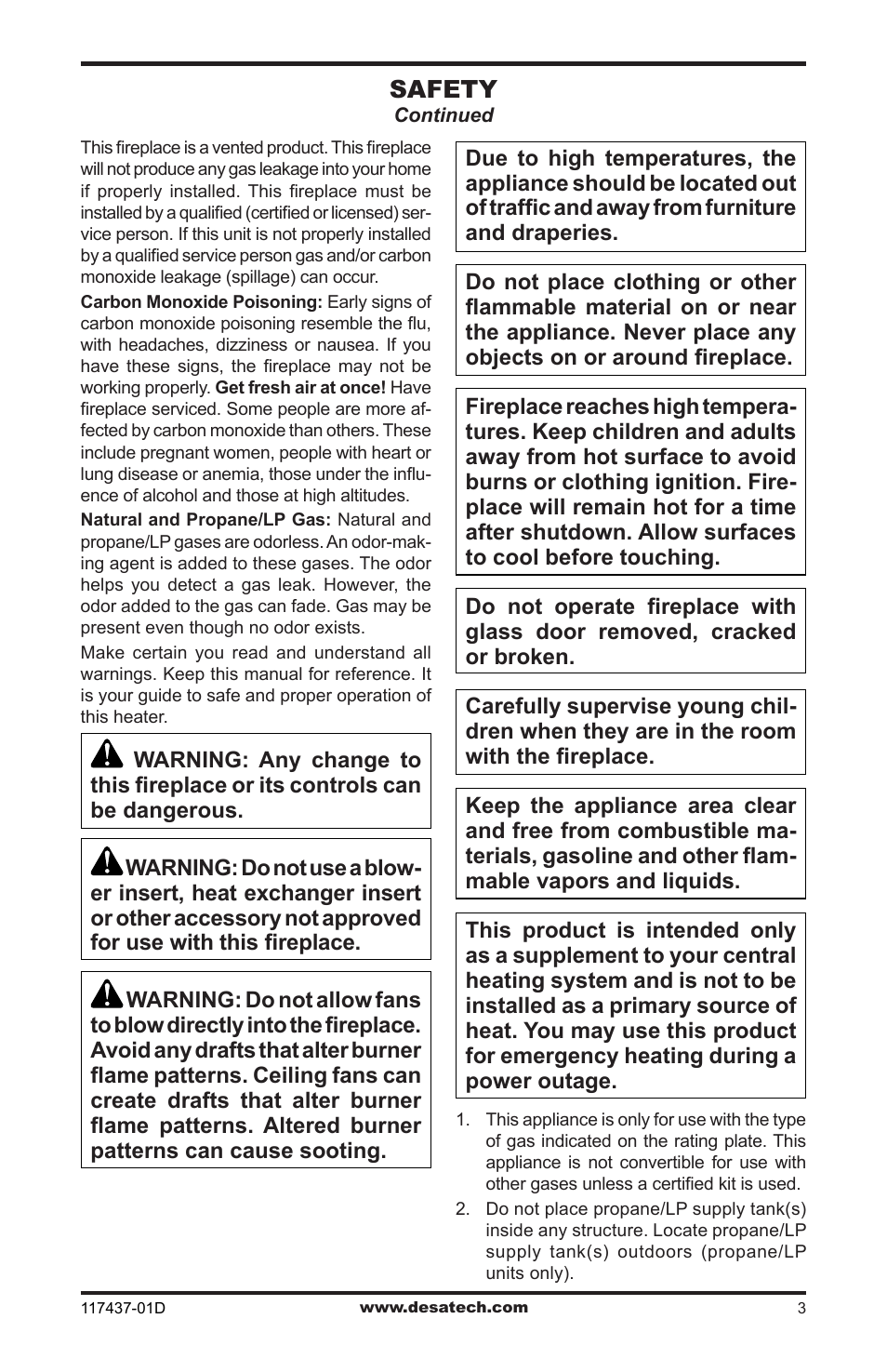 Desa CB36N User Manual | Page 3 / 36